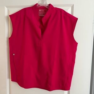 Figs Rafaela Oversized Scrub Top Size L Ultra Rose